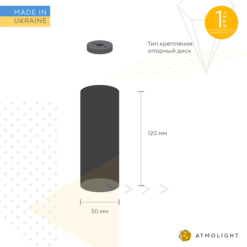 Изображение светильника SP120 Black Черный (1415)
