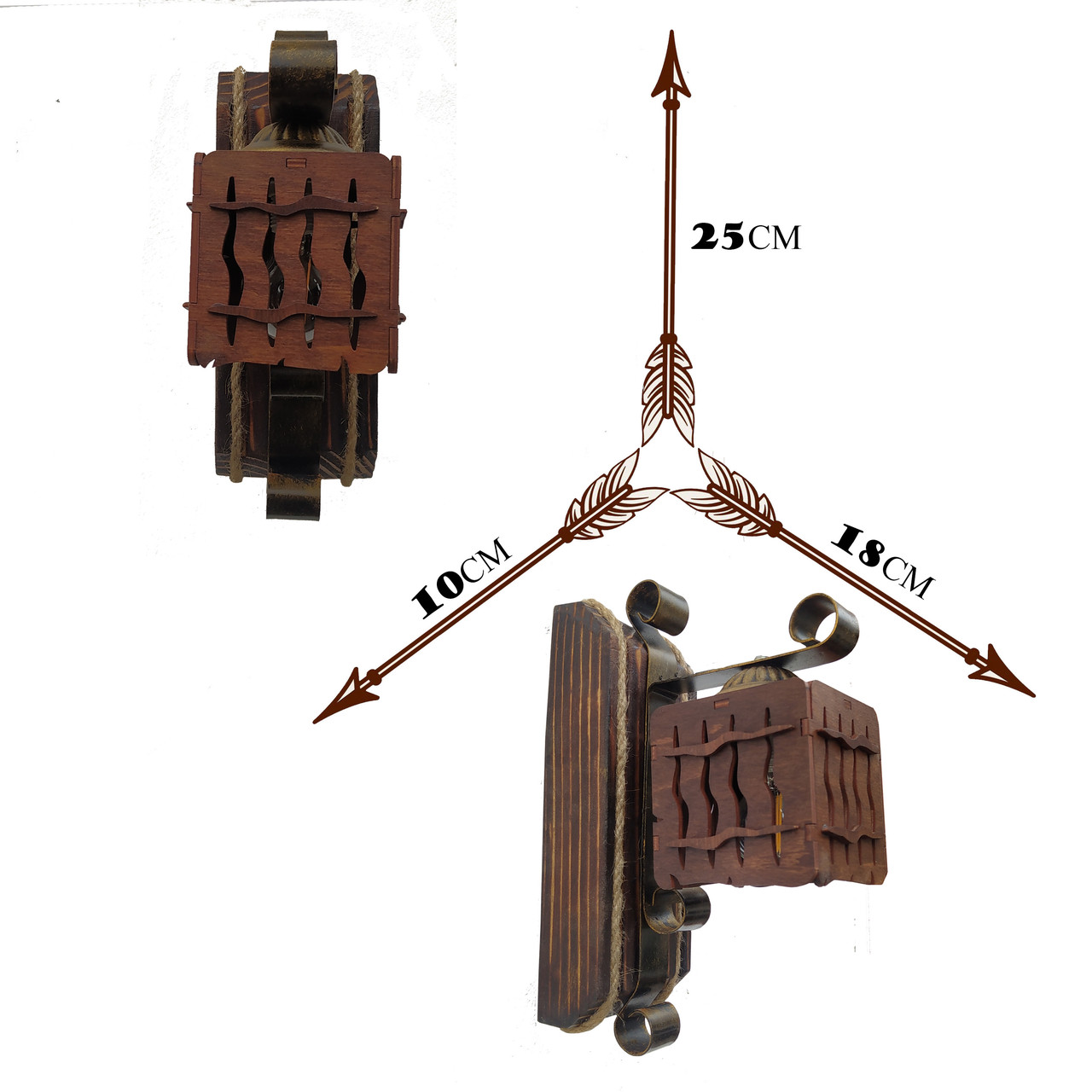 Изображение Бра SVET LPR-20106/1W коричневый + бронза