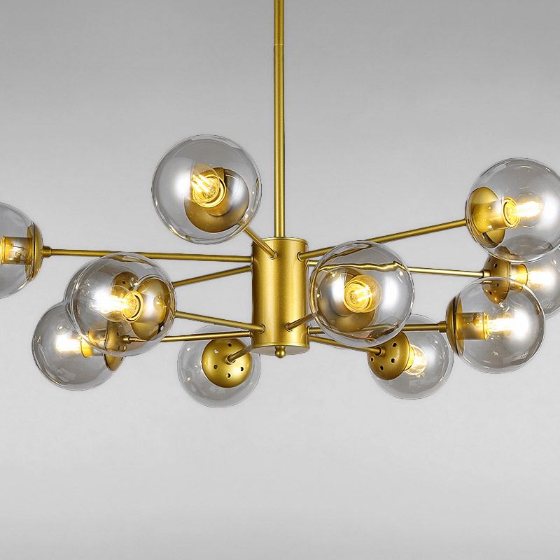 Изображение люстры LS-14858-12 GD+CL золото