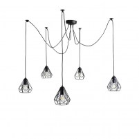 Изображение Светильник потолочный Bevel Spider - 5 лапок черный (1601)