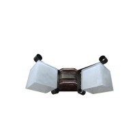Изображение Бра SVET LPR-20114/2W коричневый, плафон белый 