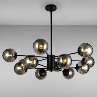 Изображение люстры LS-14858-12 BK+BK черная