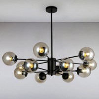 Изображение люстры LS-14858-12 BK+BR коричневая