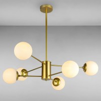 Изображение люстры LS-14858-6 GD+WH золото