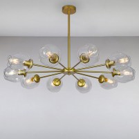 Изображение люстры LS-15179-10 GD+CL золото