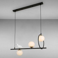 Изображение люстры LS-15189-3 BK+WH черная