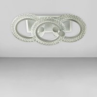 Изображение люстры LED SVET Люстра потолочная светодиодная LED SVET SC-2100/2+1C WH PK/BU/PL 42W+14W 440*200*130 белая