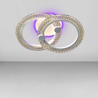 Изображение люстры LED SVET Люстра потолочная светодиодная LED SVET SC-2102/1+1W WH PK/BU/PL 44W+10W 400*270*130 белая