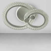 Изображение люстры LED SVET SC-2103/1+1C WH PK/BU/PL 36W+10W 370*270*130 белая