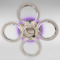 Изображение люстры LED SVET SC-2103/4+1C CR PK/BU/PL 102W+20W 2.4G Ф690*130 хром