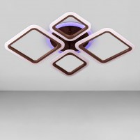 Изображение люстры LED SVET SL-5331/2+2 COFFE+RGB 96W DIMMER 3000-6000 H130*L700*W510 кофейный