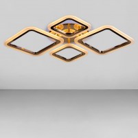 Изображение люстры LED SVET Люстра потолочная светодиодная LED SVET SL-5331/2+2 FG+RGB 96W DIMMER 3000-6000 H130*L700*W510 золото