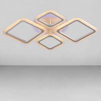 Изображение люстры LED SVET SL-5331/2+2 WT+RGB 96W DIMMER 3000-6000 H130*L700*W510 белая