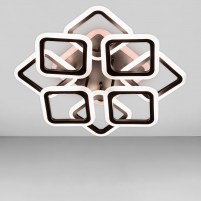 Изображение люстры LED SVET SL-5331/4+4 BK+RGB 192W DIMMER 3000-6000 H140*L600*W610 черная