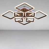Изображение люстры LED SVET SL-5331/4+4 COFFE+RGB 192W DIMMER 3000-6000 H140*L600*W610 кофейный