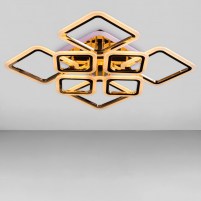 Изображение люстры LED SVET SL-5331/4+4 FG+RGB 192W DIMMER 3000-6000 H140*L600*W610