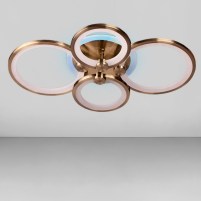 Изображение люстры LED SVET SL-5333/2+2 AB+RGB 80W H110*L620*W400 бронза