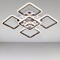 Изображение люстры LED SVET Люстра потолочная светодиодная LED SVET SL-5342/4+1 CR+RGB 150W DIMMER 3000-6000 H110*L580*W580 хром