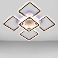 Изображение люстры LED SVET Люстра потолочная светодиодная LED SVET SL-5342/4+1 RGB WT 150W H110*L580*W580 белая