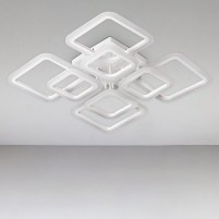 Изображение люстры LED SVET SL-5342/4+4B WT 192W DIMMER 3000-6000 H120*L600*W600 белая