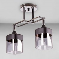 Изображение люстры SVET SR-A3372/2 BK+CH L520*W120*H300 хром + черный, плафоны прозрачные