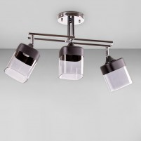 Изображение люстры SVET  SR-A3372/3 BK+CH L520*W120*H300 хром + черный, плафоны прозрачные