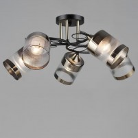 Изображение люстры SVET SR-K2174/5 BK+AB D580*H250 E27 черный + бронза