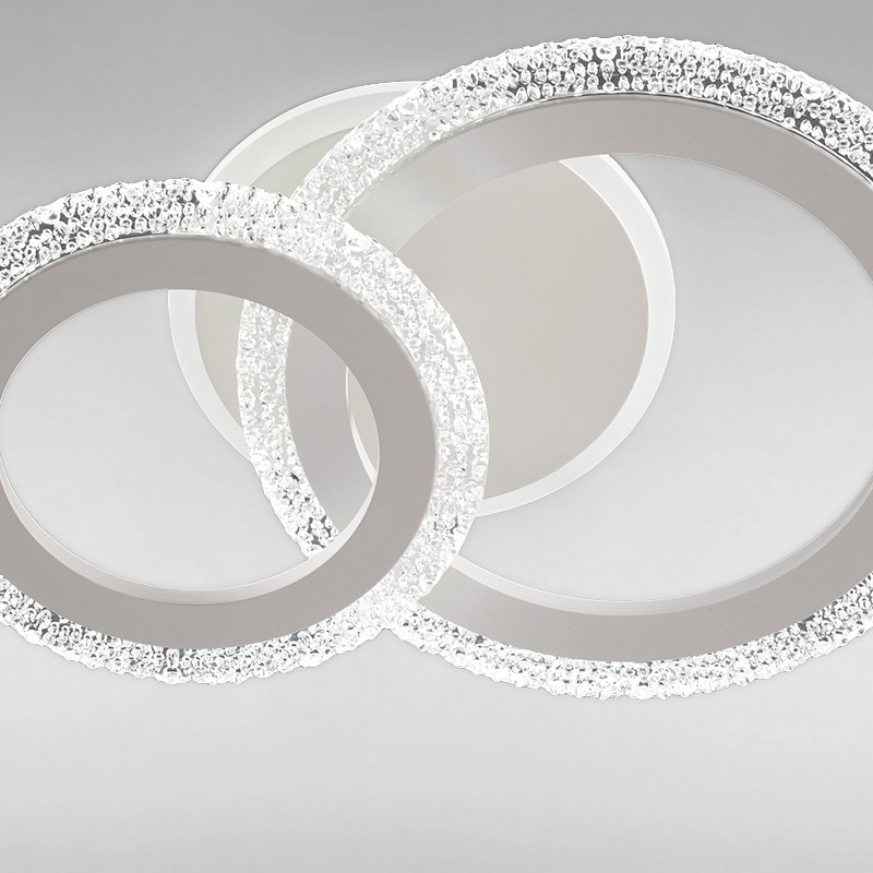 Изображение люстры LED SVET SC-3119/1+1C WH 3000-6500K 42W+14W 380*260*120 белая