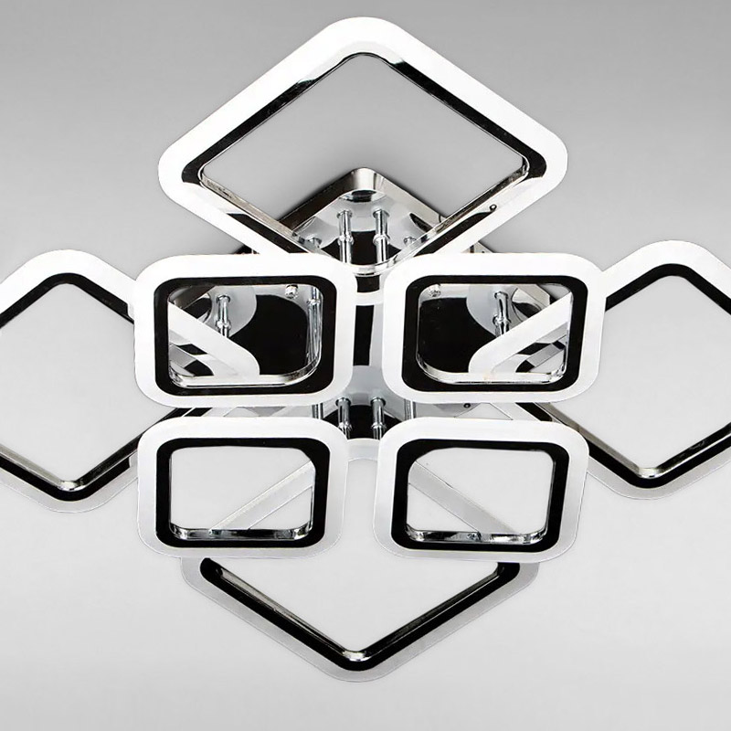 Изображение люстры LED SVET SL-5331/4+4 CR 192W DIMMER 3000-6000 H140*L600*W610 хром