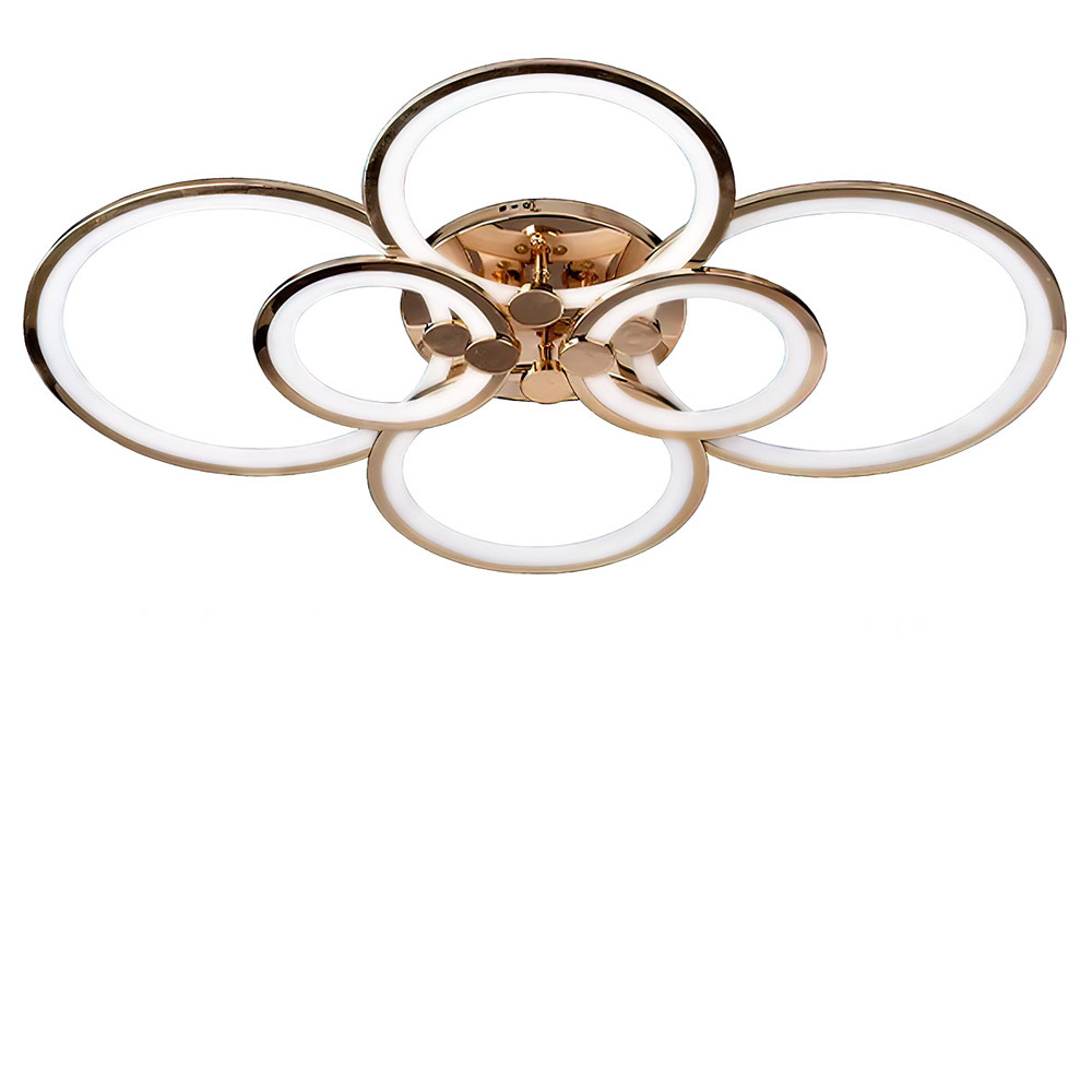 Изображение люстры LED SVET SL-5332/2+2+2 FG 192W DIMMER 3000-6000 H130*L780*W570 золото