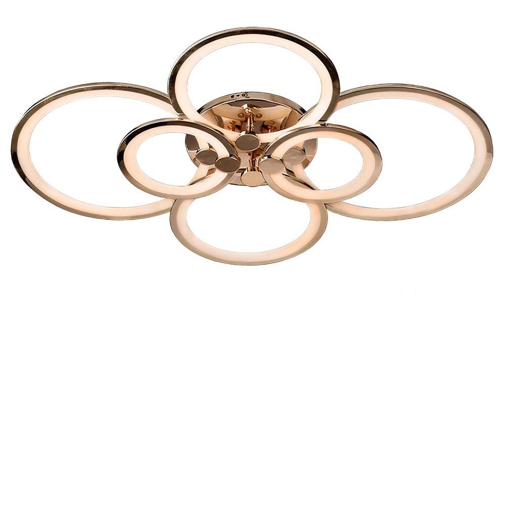 Изображение люстры LED SVET SL-5332/2+2+2 FG 192W DIMMER 3000-6000 H130*L780*W570 золото