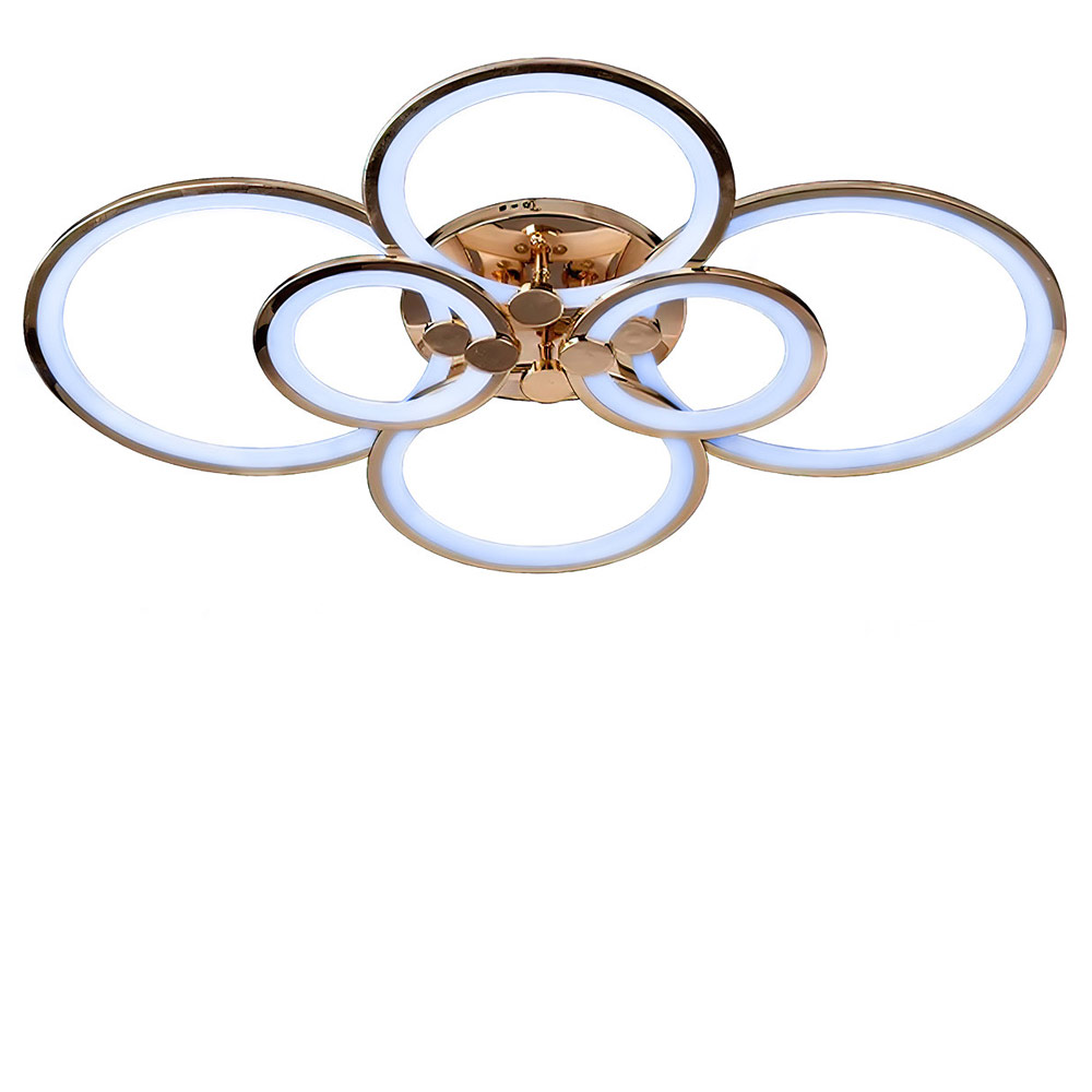 Изображение люстры LED SVET SL-5332/2+2+2 FG 192W DIMMER 3000-6000 H130*L780*W570 золото