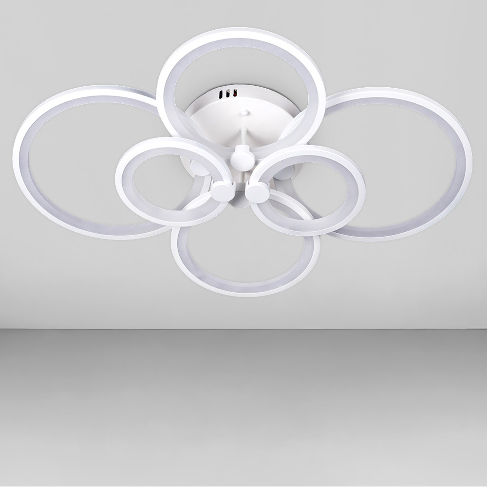 Изображение люстры LED SVET SL-5332/2+2+2 WT 192W DIMMER 3000-6000 H130*L780*W570 белая