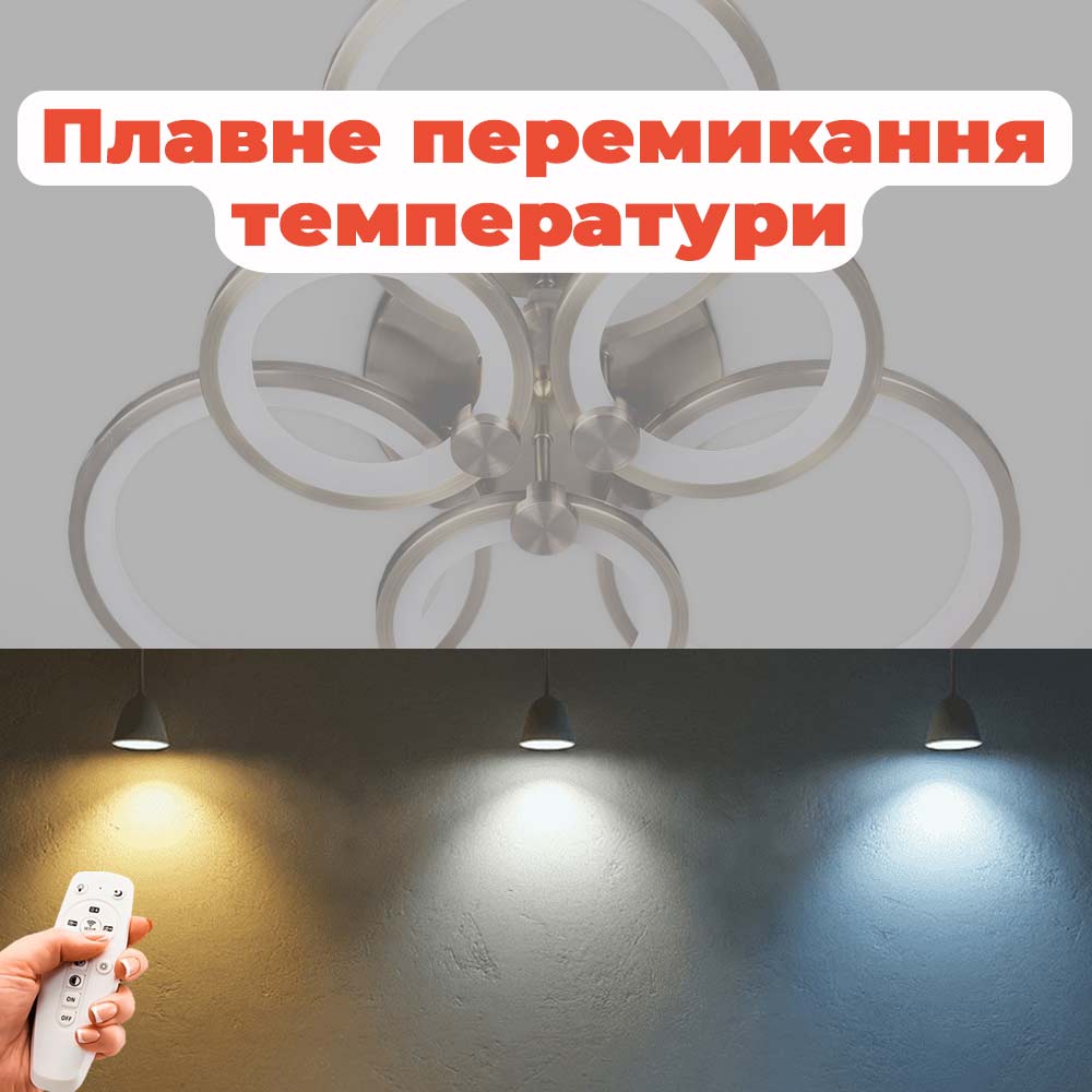 Изображение люстры LED SVET SL-5332/3+3B AB 168W DIMMER 3000-6000 H130*L600*W550 бронза