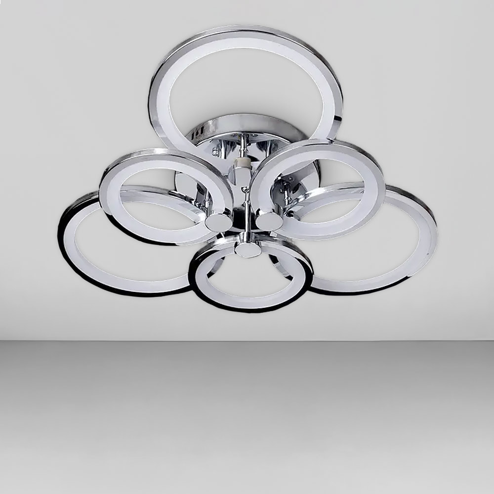 Изображение люстры LED SVET SL-5332/3+3B CR 168W DIMMER 3000-6000 H130*L600*W550 хром