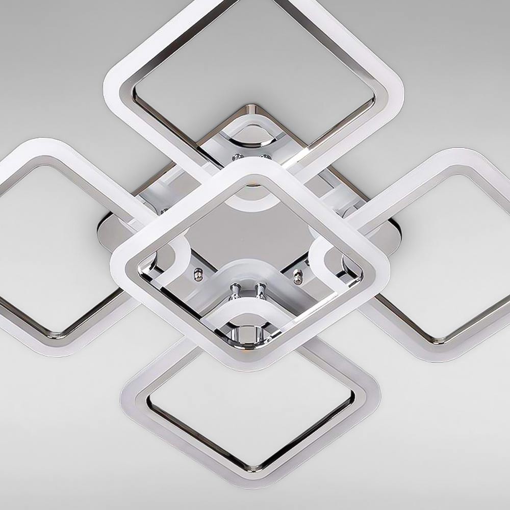 Изображение люстры LED SVET SL-5342/4+1 CR 150W DIMMER 3000-6000 H110*L580*W580 хром