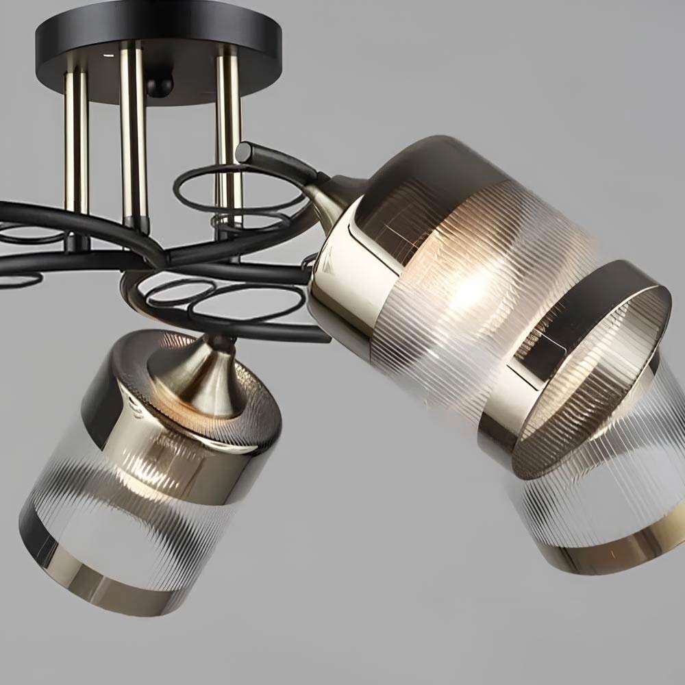 Изображение люстры SVET SR-K2174/5 BK+AB D580*H250 E27 черный + бронза